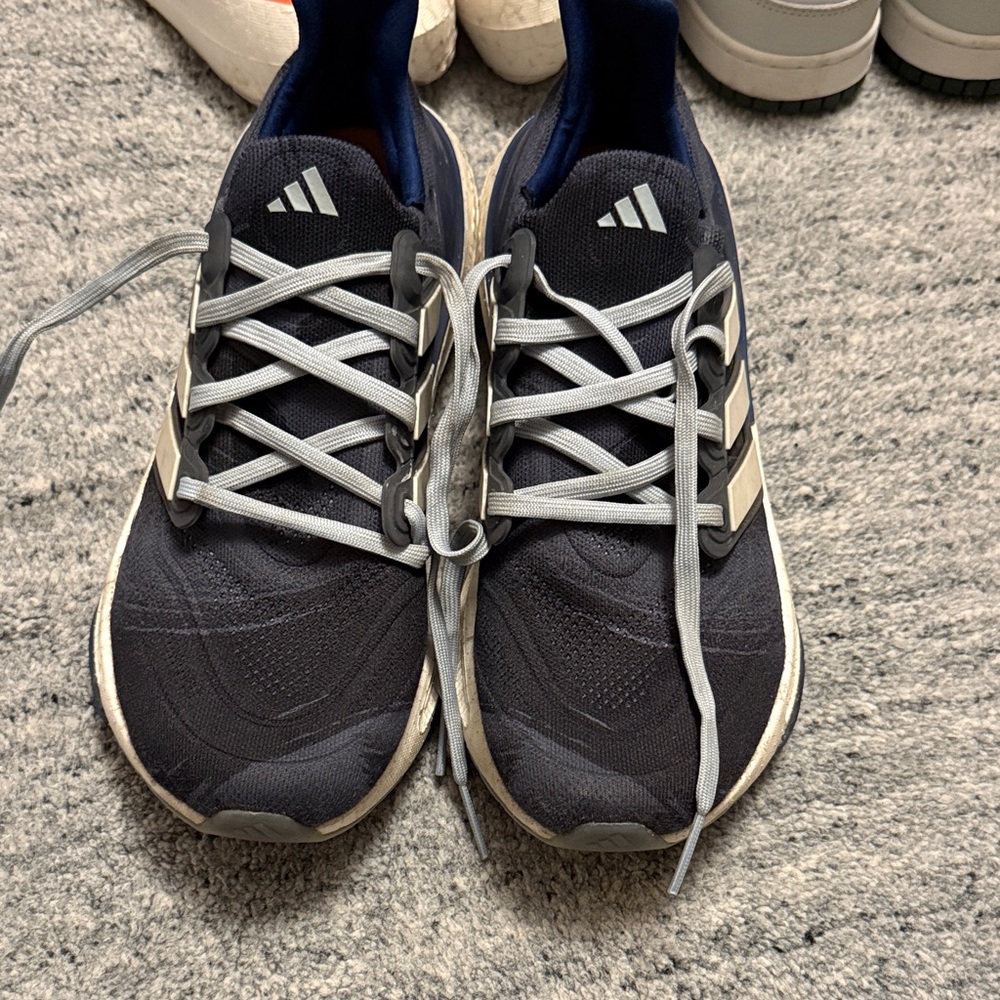 Adidas ULTRABOOST Dark Blue and White Running Shoes -
